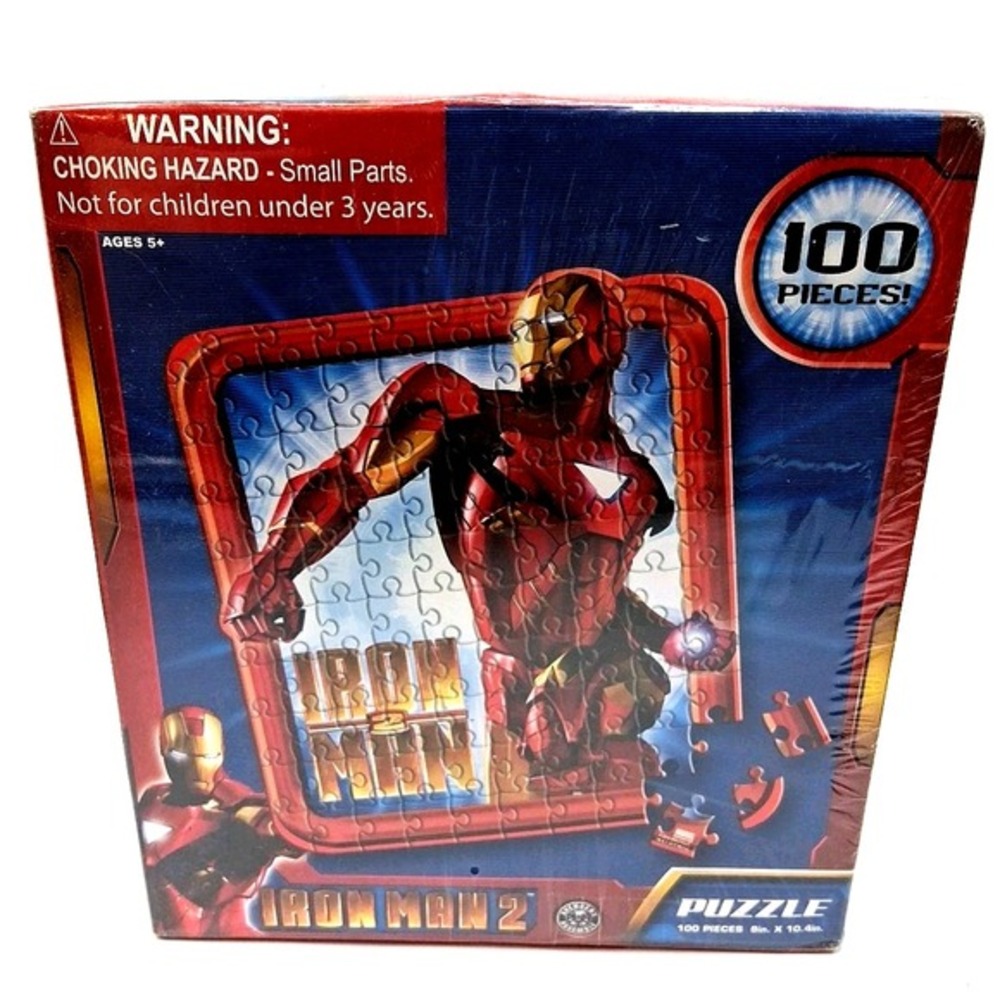 MARVEL‎ IRON MAN 2 MOVIE JIGSAW PUZZLE 100 PIECES New **SEALED***